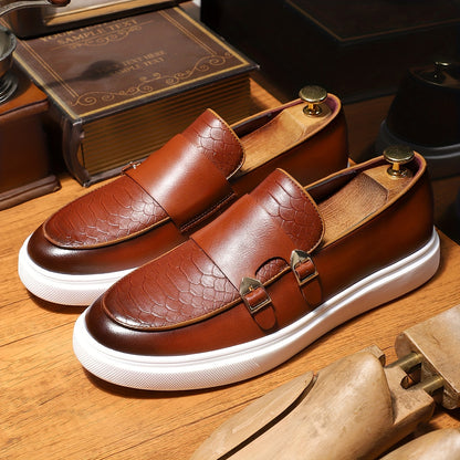 Comfy Men's Slip-On Loafers - Non-Slip, Trendy Shoes for Outdoor Walking, Traveling, and Party