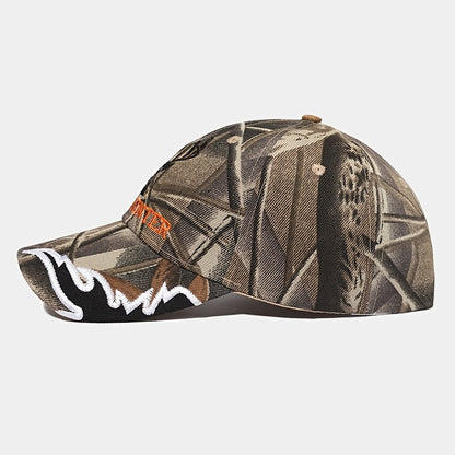 Lightweight Deer-Embroidered Camo Cap for Outdoor Sports - Sun-Protective, Stylish, & Durable