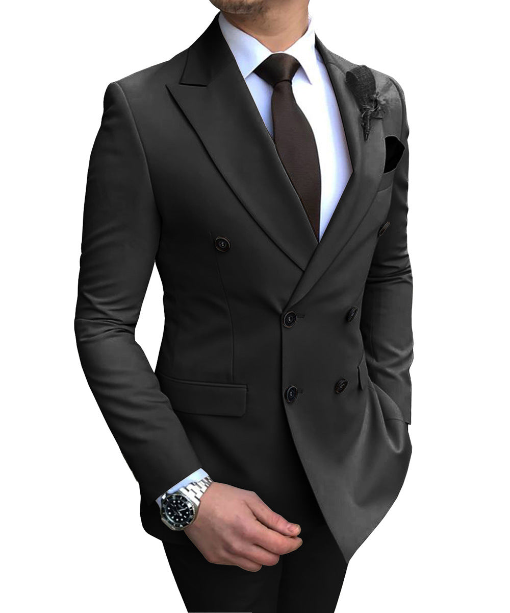 New Suit Suit Men's Two-Piece Suit Groomsman Costume Wedding Dress Men's Suit Suit Slim-Fitting New