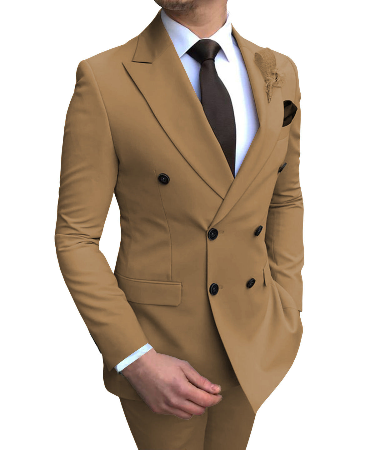 New Suit Suit Men's Two-Piece Suit Groomsman Costume Wedding Dress Men's Suit Suit Slim-Fitting New