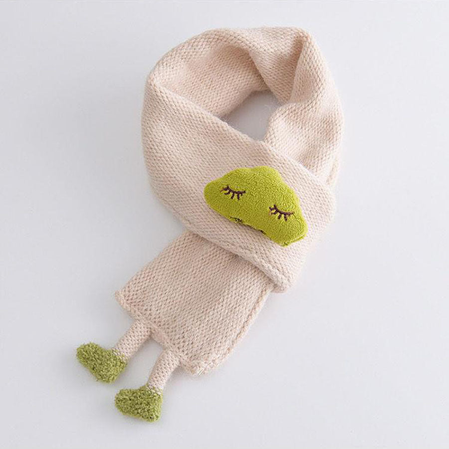 1pc Adorable Knitted Scarf for Baby Girls and Boys - Soft, Warm, Versatile Winter Necktie - Perfect for Casual Wear, Photo Shoots, and Outdoor Activities