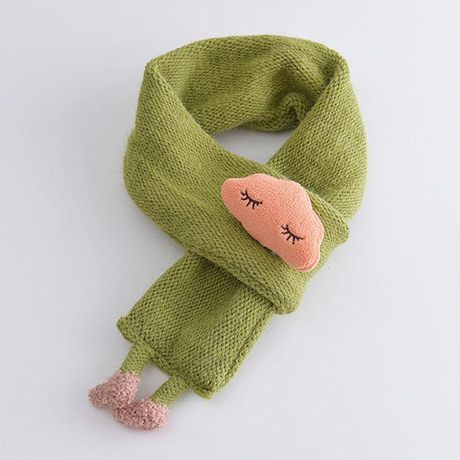 1pc Adorable Knitted Scarf for Baby Girls and Boys - Soft, Warm, Versatile Winter Necktie - Perfect for Casual Wear, Photo Shoots, and Outdoor Activities