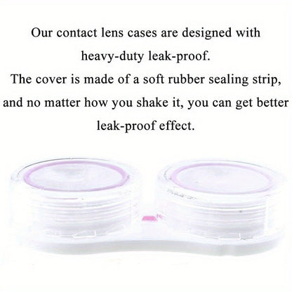 4pcs Contact Lens Care Kit: Portable Case, Easy-Use Applicator & Tweezers - Essential for On-the-Go Eye Care