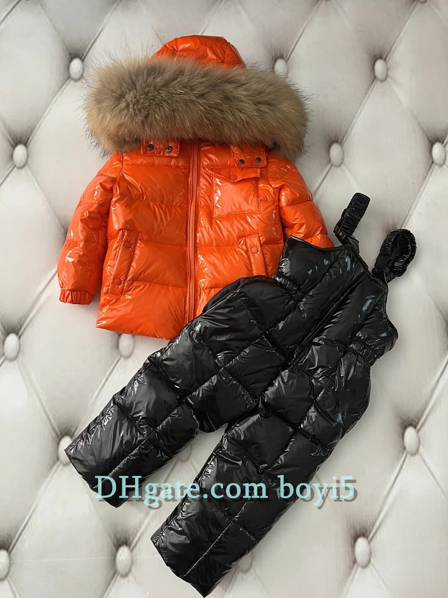 Down coat childrens jacket baby boys clothing Winter outwear keep warm puffer jackets kids fur collar hooded outerwear coats for boy girls clothes Christmas gift