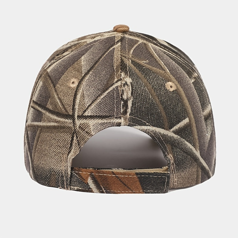 Lightweight Deer-Embroidered Camo Cap for Outdoor Sports - Sun-Protective, Stylish, & Durable