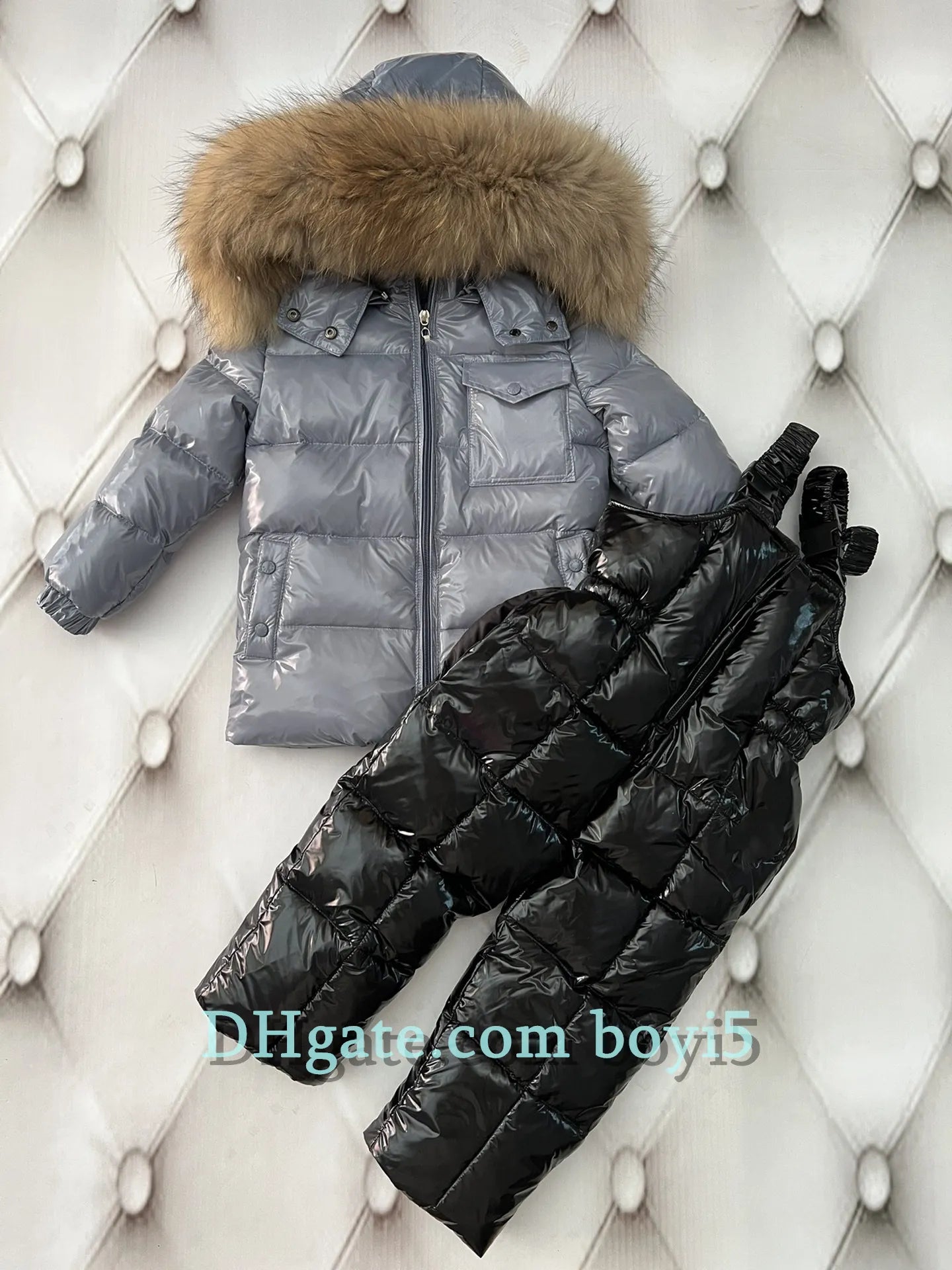 Down coat childrens jacket baby boys clothing Winter outwear keep warm puffer jackets kids fur collar hooded outerwear coats for boy girls clothes Christmas gift