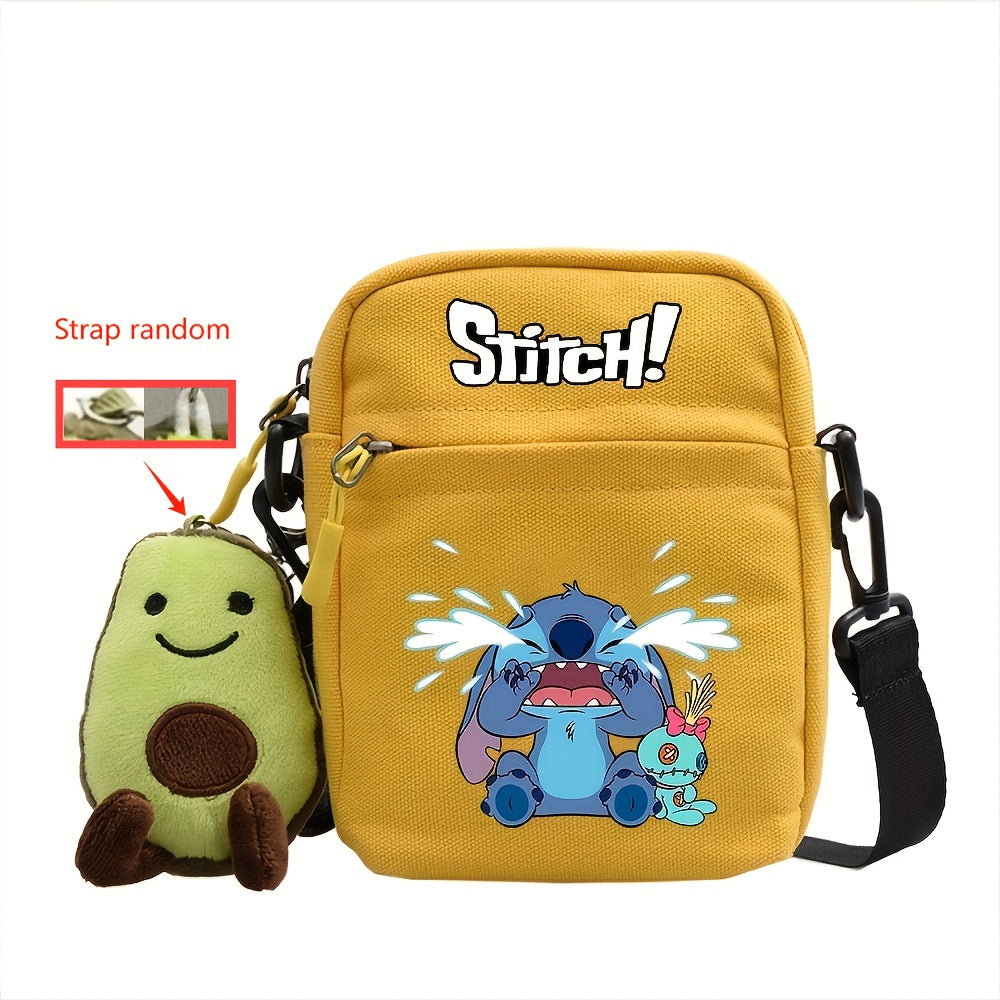 Stitch Enchantment - Vibrant Disney Shoulder Bag - Durable Canvas, Anime-inspired, Perfect for Everyday Essentials