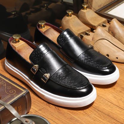 Comfy Men's Slip-On Loafers - Non-Slip, Trendy Shoes for Outdoor Walking, Traveling, and Party