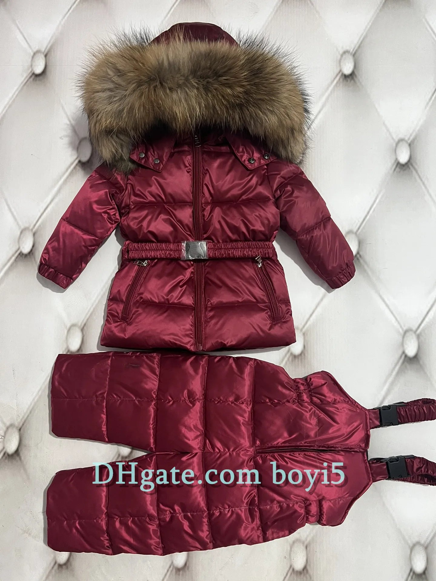 Down coat childrens jacket baby boys clothing Winter outwear keep warm puffer jackets kids fur collar hooded outerwear coats for boy girls clothes Christmas gift