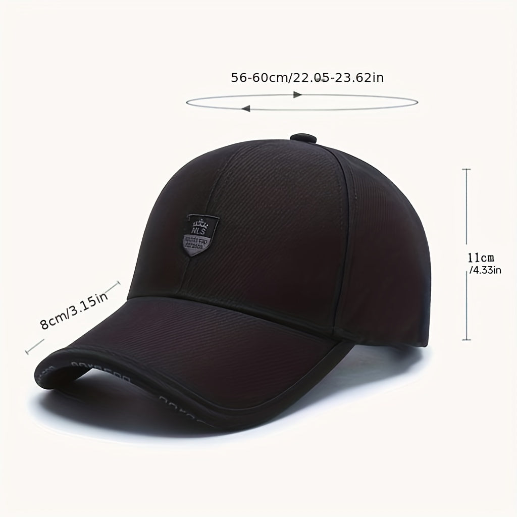 1pc Unisex Fashion Bone Baseball Cap - Soft Cotton, Warm, Sun Protection, Winter Sport Hat for Men and Women - Kpop Inspired, Black Color