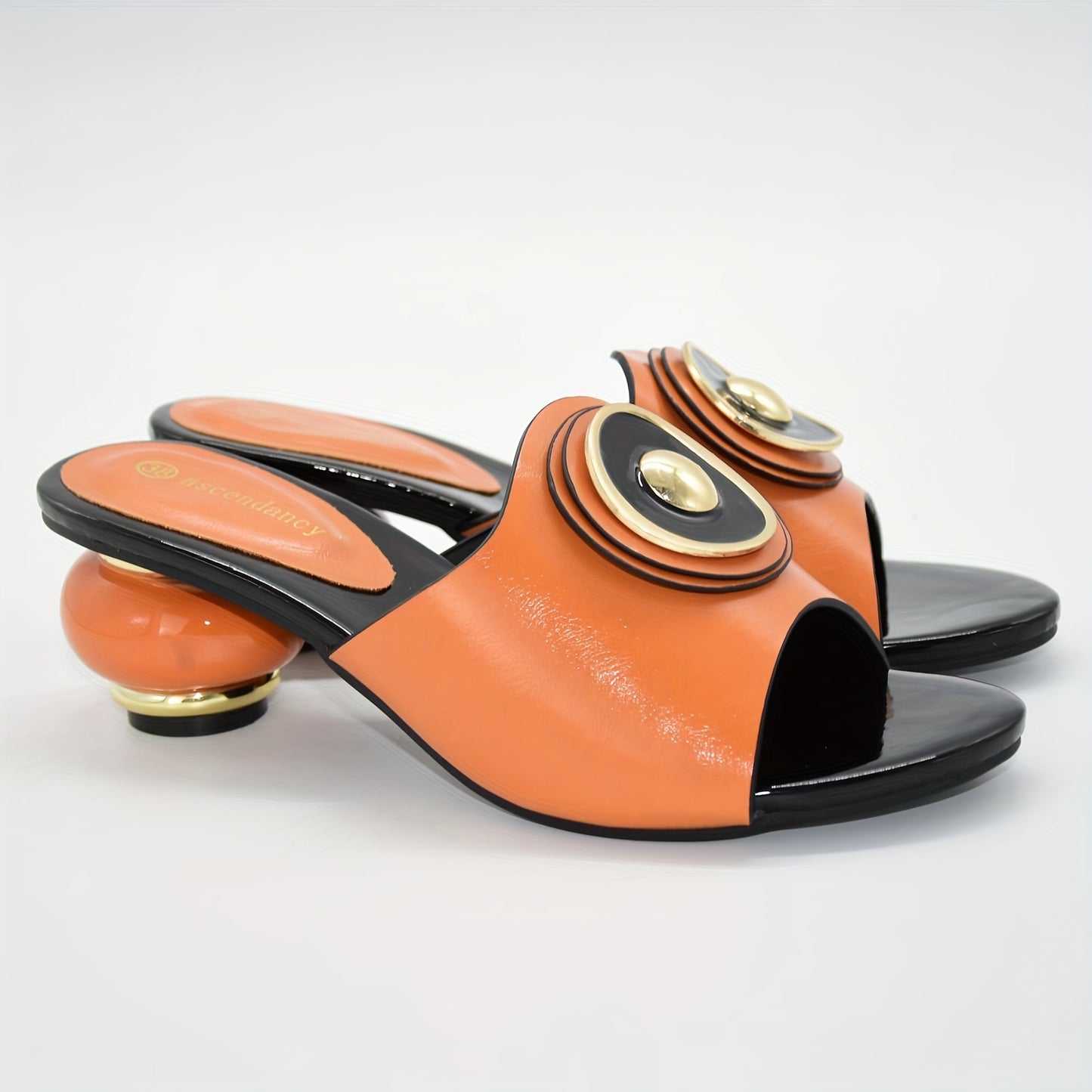 Womens Trendy Chunky Heel Sandals - Fashion Open Toe Summer Pumps - Comfortable Slip-On Design with Breathable Durability