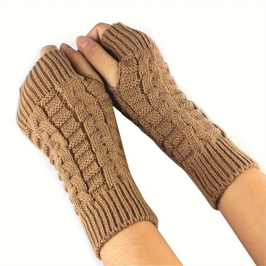 Women's Outdoor Gloves, Winter Warm Gloves, Open Finger Gloves, Driving And Riding Women's Gloves