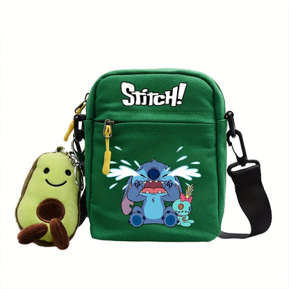 Stitch Enchantment - Vibrant Disney Shoulder Bag - Durable Canvas, Anime-inspired, Perfect for Everyday Essentials