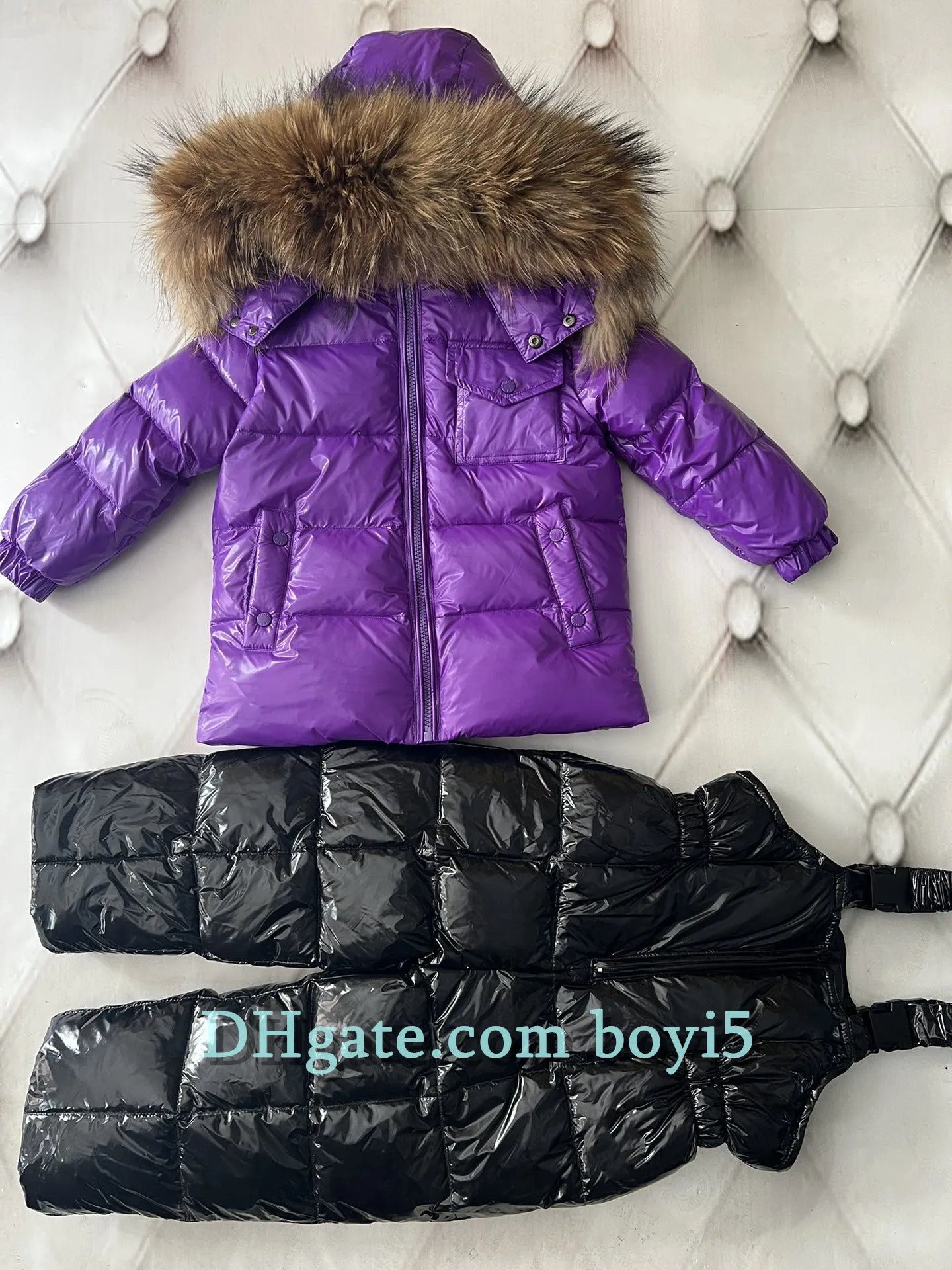 Down coat childrens jacket baby boys clothing Winter outwear keep warm puffer jackets kids fur collar hooded outerwear coats for boy girls clothes Christmas gift