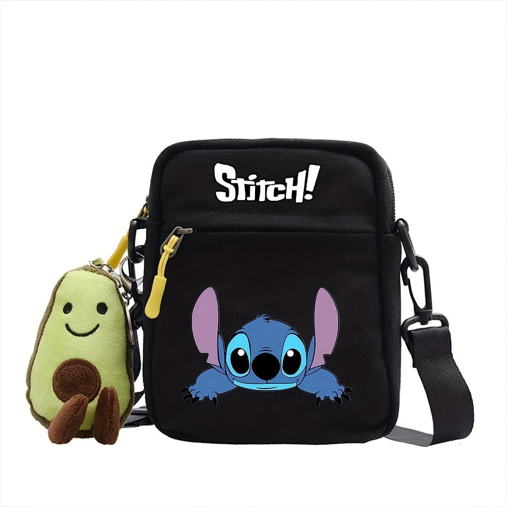 Stitch Enchantment - Vibrant Disney Shoulder Bag - Durable Canvas, Anime-inspired, Perfect for Everyday Essentials