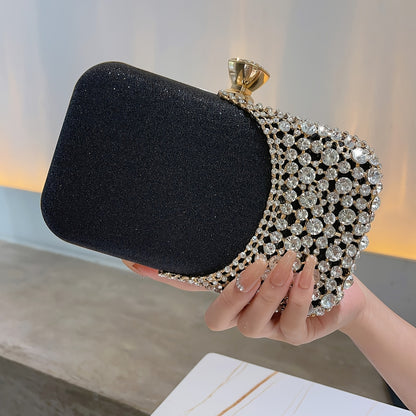 Women Clutch Bag Rhinestone Bling Sequin Evening Bag Vintage Crystal Beaded Wedding Cocktail Party Purse Sparkling purse