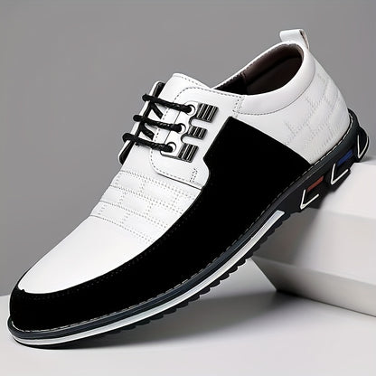 Mens Elegant Plaid Oxford Dress Shoes – Durable, Lace-Up, Ideal for Wedding & Business Attire