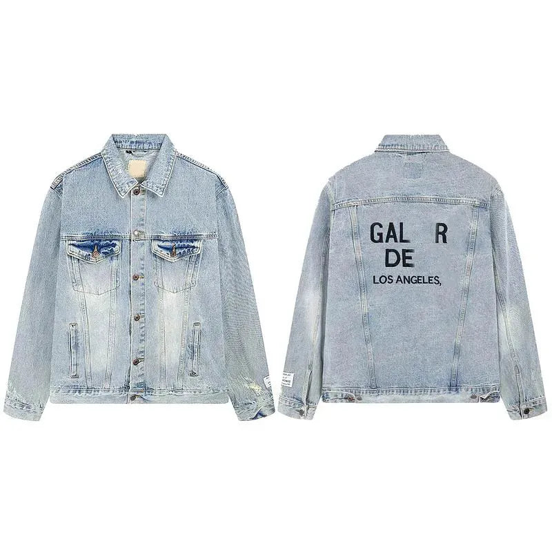 Clothing Designer galleries Men's and Women's Denim Jacket Men's Casual Autumn/Winter Brand Fashion Luxury back Printed Jacket Designer clothing Jacket