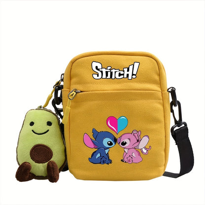 Stitch Enchantment - Vibrant Disney Shoulder Bag - Durable Canvas, Anime-inspired, Perfect for Everyday Essentials