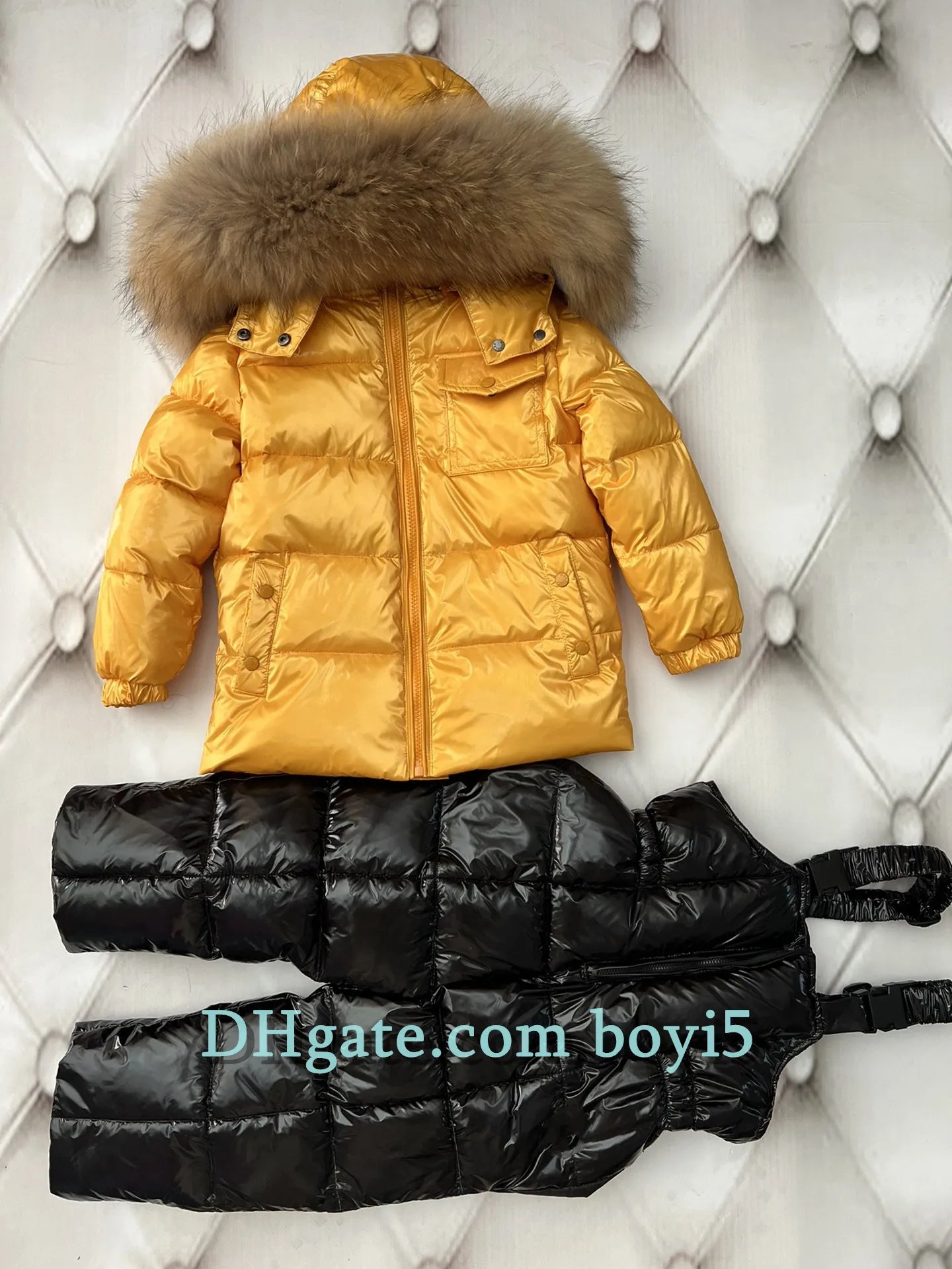 Down coat childrens jacket baby boys clothing Winter outwear keep warm puffer jackets kids fur collar hooded outerwear coats for boy girls clothes Christmas gift