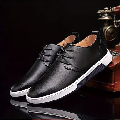 Mens Derby Shoes - Comfortable & Durable Dress Sneakers for Business & Casual - Lightweight, Breathable, Slip-Resistant - Ideal for Office, Walking, and Stylish Everyday Wear - Mens Footwear for Fashion-conscious Gentlemen