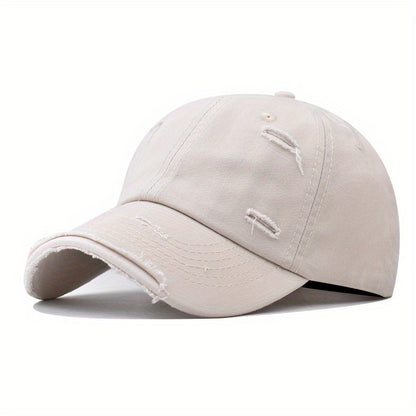 Enhanced Depth Retro Solid Color Baseball Cap - Unisex Sports Dad Hat with Timeless Style - Perfect All-Match, Comfortable Fit for Men & Women - An Ideal Gift Choice