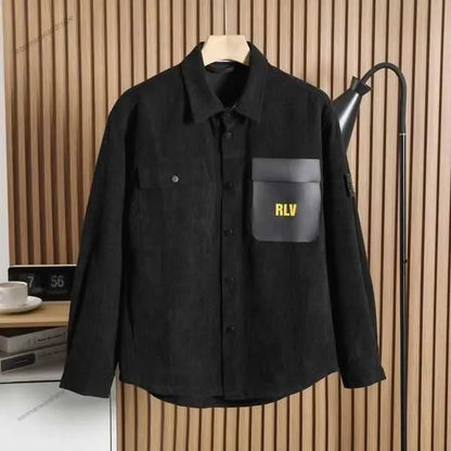 Outerwear Designer Badges Zipper Shirt Jacket Loose Style Spring Autumn Mens Top Oxford Breathable Portable High Street Stones Island Clothing Jacke JA4M