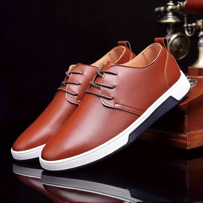 Mens Derby Shoes - Comfortable & Durable Dress Sneakers for Business & Casual - Lightweight, Breathable, Slip-Resistant - Ideal for Office, Walking, and Stylish Everyday Wear - Mens Footwear for Fashion-conscious Gentlemen