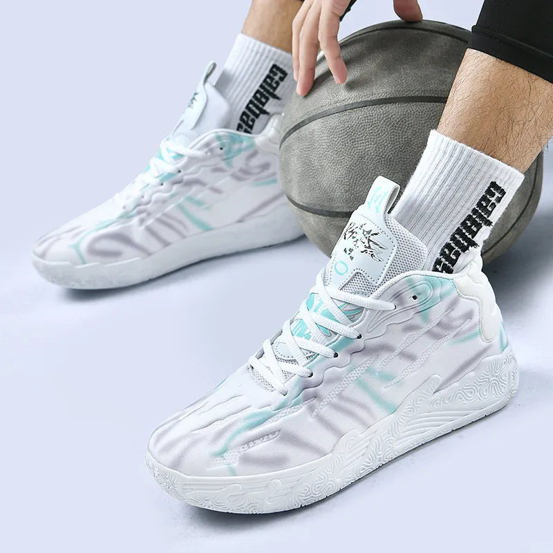 Free shipping new practical cushioning sports shoes breathable casual shoes anti slip and wear-resistant basketball shoes men fashion versatile running shoes