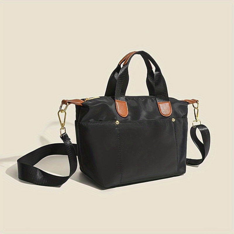 2-Piece Set Nylon Tote Bags For Women, Elegant Classic Handheld Shoulder Bag, Commuter Handbag, Versatile Crossbody Bag