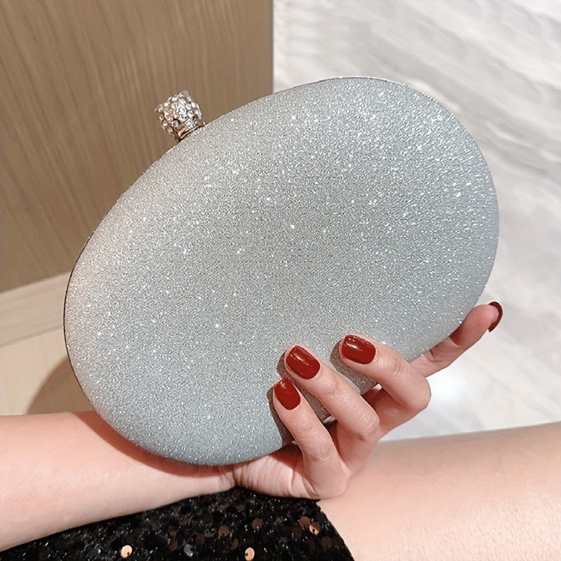 Sunflower Rhinestone Evening Clutch, Luxury Shiny Party Cocktail Purse, Women's Wedding Prom Dinner Handbag For Carnaval Use And For Music Festival