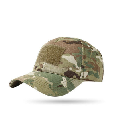 1pc Premium Military-Style Camouflage Hat - Windproof, Dustproof, Sunscreen Baseball Cap for Men - Outdoor Training, Hunting, and Tactical Activities