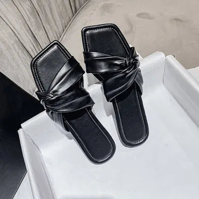 Slippers Summer Lovely Bow-knot Sandals Outdoor Women Slipper Indoor Flat Heel Casual Beach Non-slip Slides Ladies Open Toe Sandal Shoes