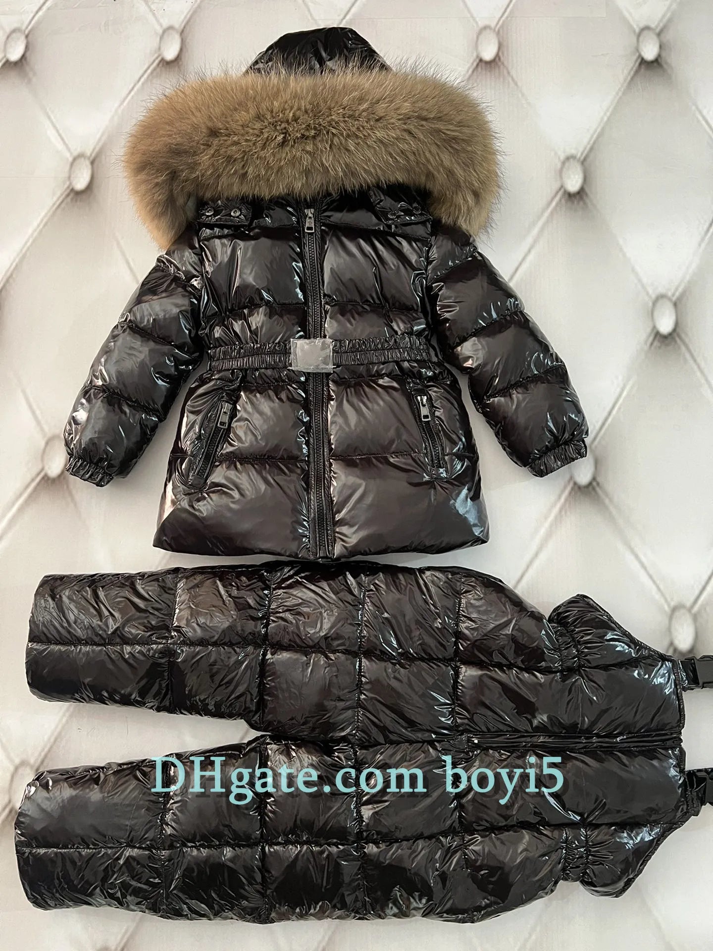 Down coat childrens jacket baby boys clothing Winter outwear keep warm puffer jackets kids fur collar hooded outerwear coats for boy girls clothes Christmas gift