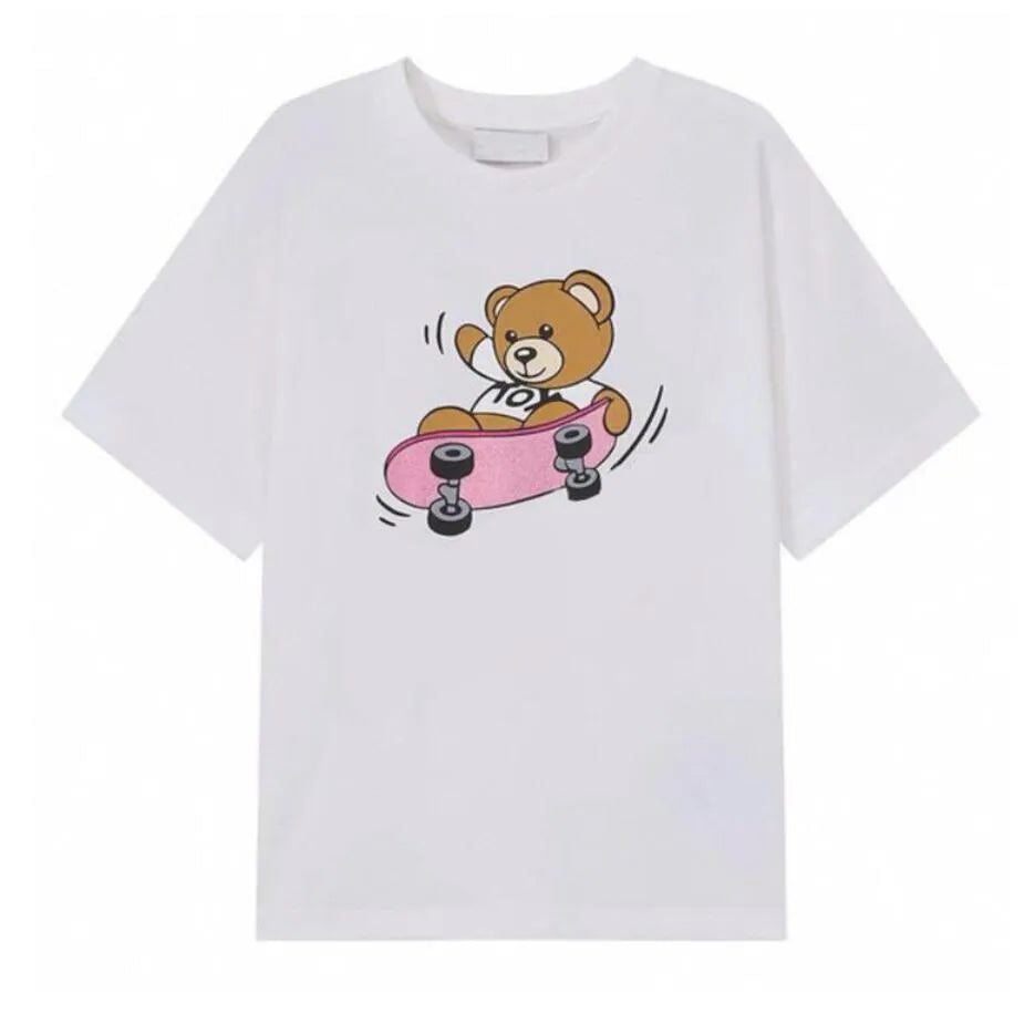 Kid T shirts Top Tee Boy Girl T-shirts Clothing Teen Baby Short-sleeved Letter Tees Casual Cute Girls' Tops Fashion Boys Tshirts