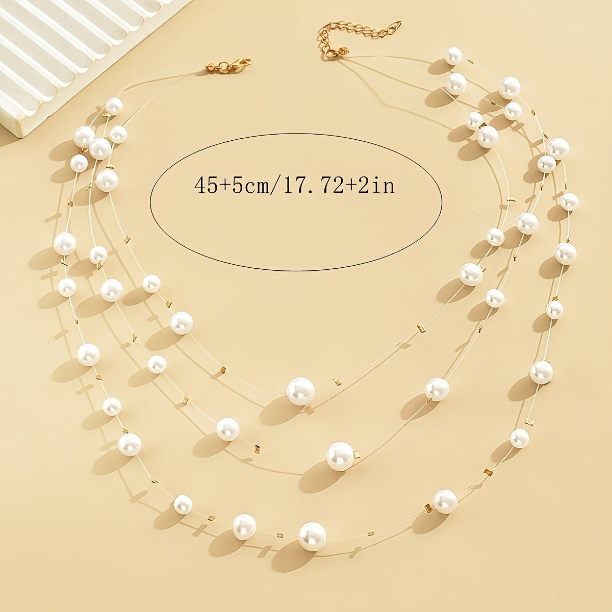 Elegant Triple-Layer Star & Pearl Necklace – Versatile, Seasonless Accessory for Daily and Party Chic