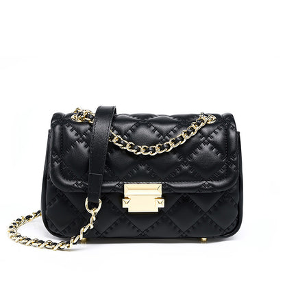 LOVECCR 2025 Bag women's new popular women's bag single shoulder messenger bag popular leather women's bag underarm bag single shoulder small fragrant chain bag