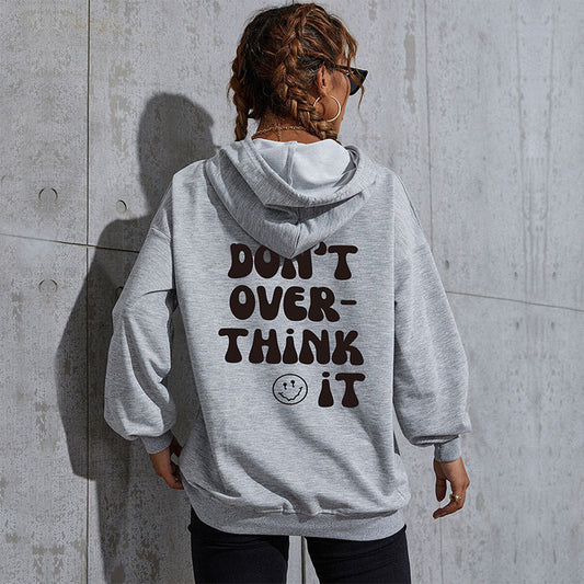 LOVECCR popular New Autumn and Winter Leisure Sports Hoodie South East Asia Cross-border Hot Trade Women's Letter Printed Hooded