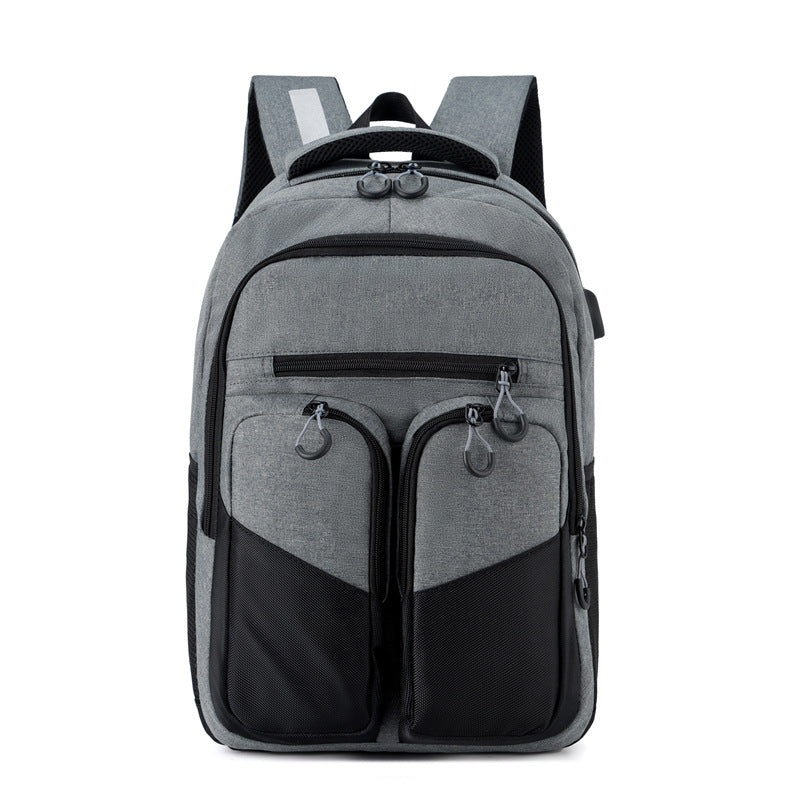 loveccr Backpack Men's Large Capacity  Winter New Fashion Commuter Bag Business Computer Bag Student Class Backpack