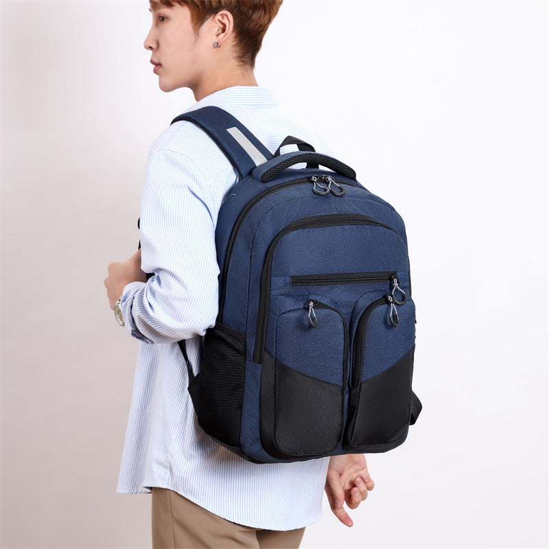 loveccr Backpack Men's Large Capacity  Winter New Fashion Commuter Bag Business Computer Bag Student Class Backpack