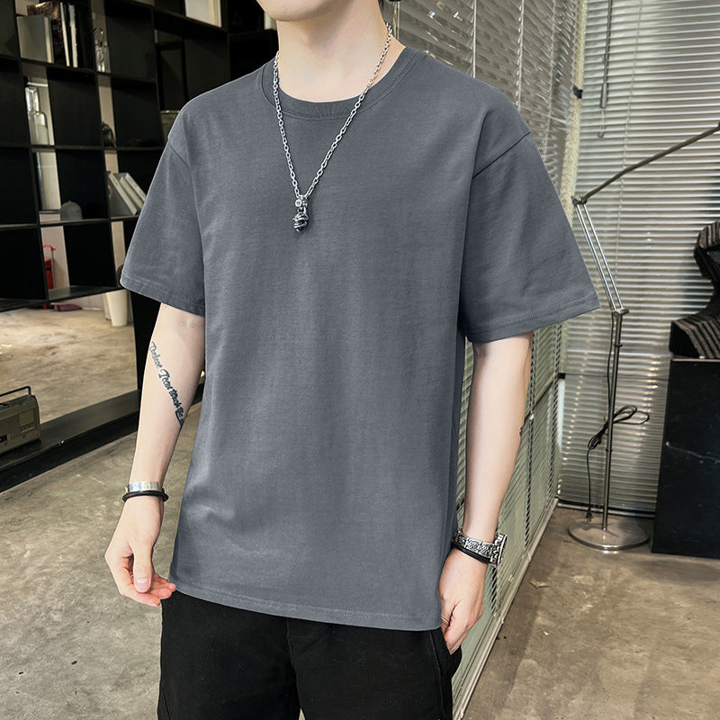 New Summer Men's Short Sleeve T-shirt Men's Fashion Brand Cotton T-shirt Men's T Loose Half Sleeve Thin Tops Men's Fashion Wear