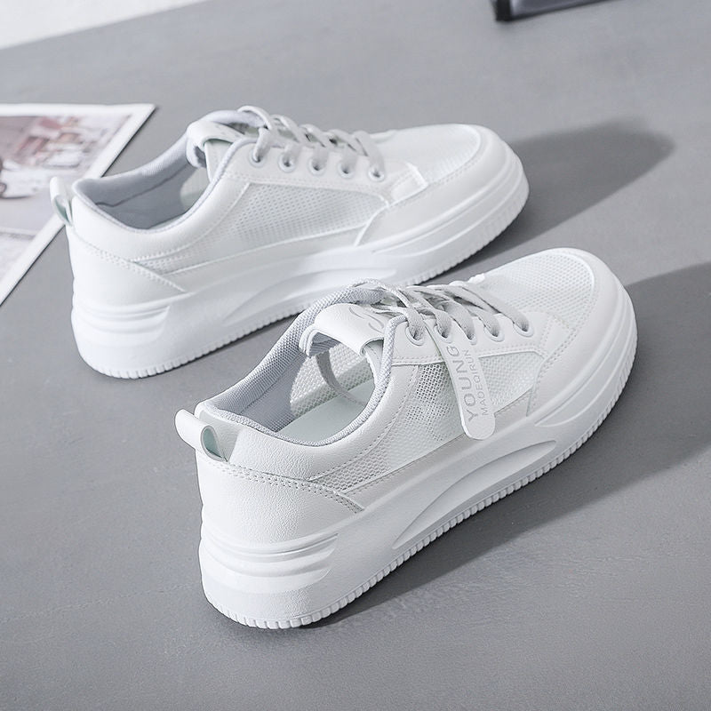 loveccr White Shoes Female  New Running Shoes Ins Fashionable Ladies Shoes Korean Style Female Student Leisure Sneaker Fashion Sneakers