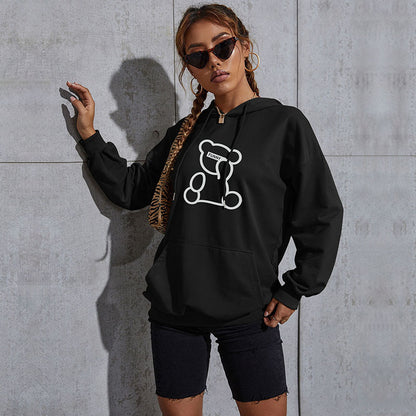 LOVECCR popular thin new printed casual sports hoodie 2025 New hooded sweater women's pullover