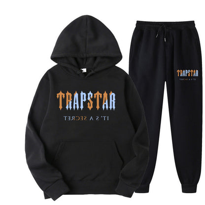 Cross-Border Ozon Independent Station Hot Sale European and American Fashion Brand Trapstar Printed Men's Sports Sweater Hoodie Suit