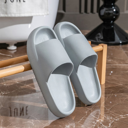 New Bathroom Slippers Summer Couple Men and Women Waterproof and Hard-Wearing Non-Slip Home Indoor Home Hollow-out Platform Sandals