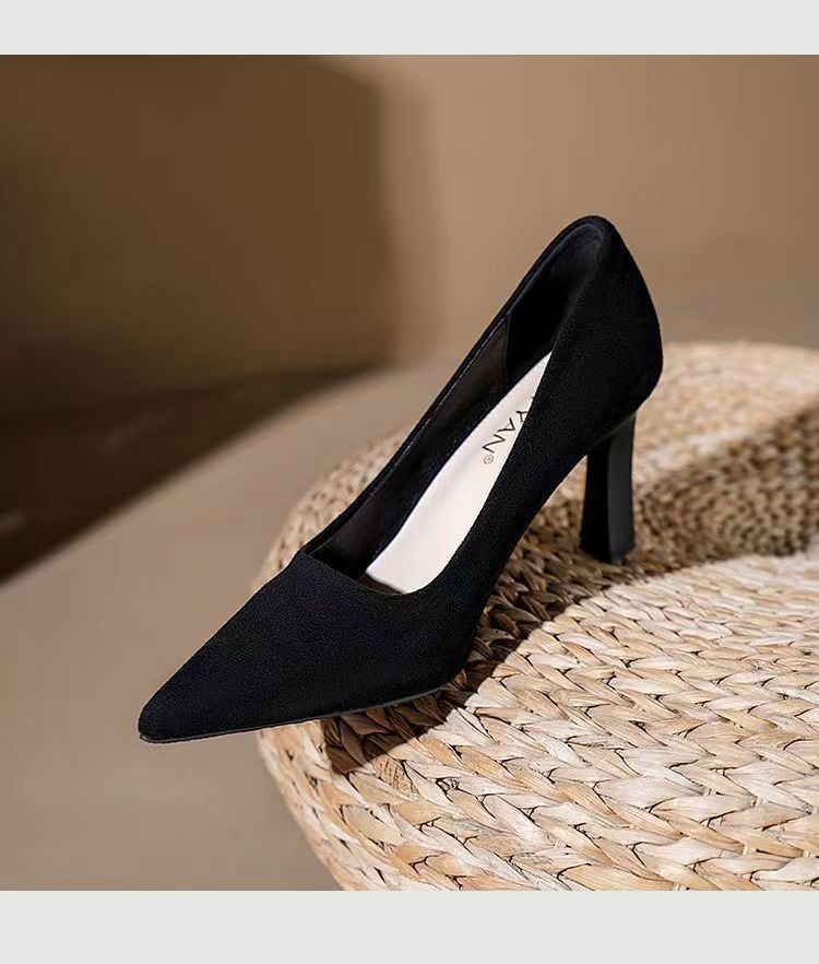 loveccr  Temperamental Minority High Heels Women  New Spring and Autumn Shoes for Four Seasons Women Pointed Toe All-Matching Stilettos Bow Pumps