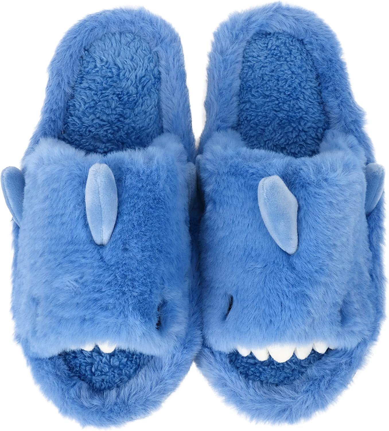 Foreign Trade Shark Cotton Slippers Women's Winter Couple Household Indoor Men and Women Opening Slippers Winter Fluffy Slippers Shark