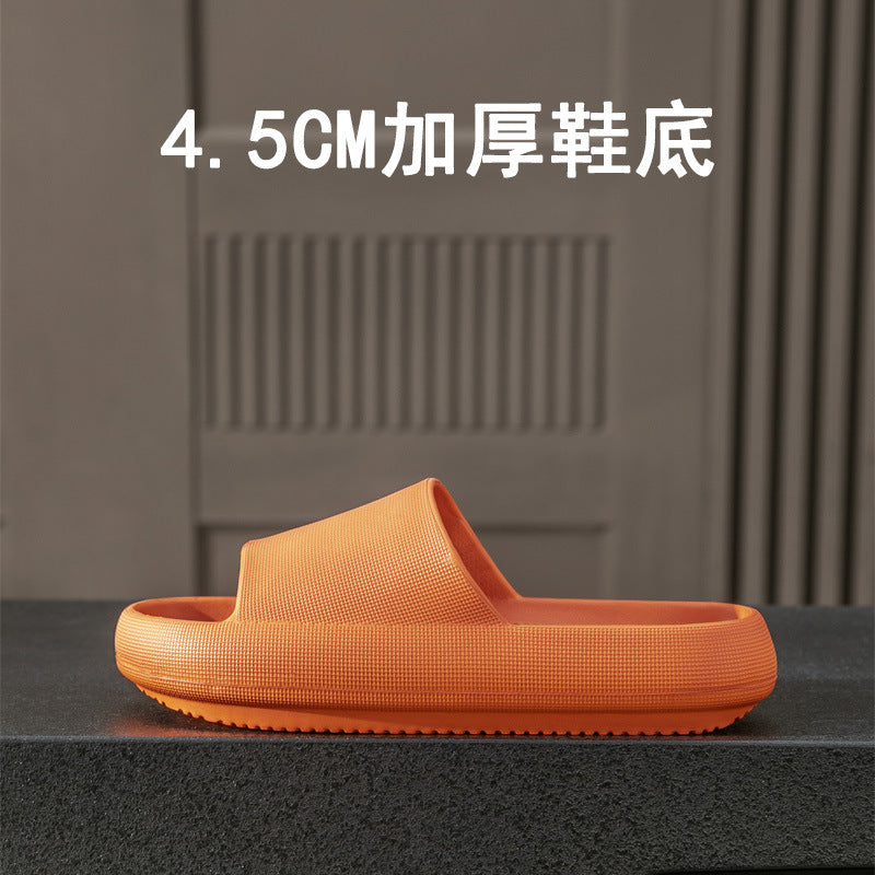 New Bathroom Slippers Summer Couple Men and Women Waterproof and Hard-Wearing Non-Slip Home Indoor Home Hollow-out Platform Sandals