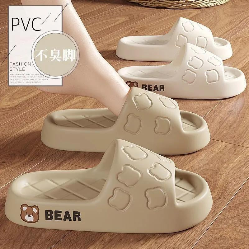 New Slippers Women's Poop Feeling Summer Outer Wear Home Non-Slip Soft Bottom Indoor New Home Sandals Men's