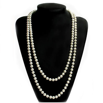 Hot Selling Fashion Simple Korean Style Pearl Necklace Fashion Multi-Layer Sweater Chain Clavicle Chain Factory Wholesale